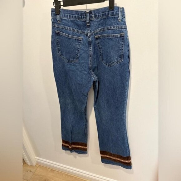 VINTAGE GASOLINE BRAND HIGHRISE BOHO JEANS - Picture 6 of 8